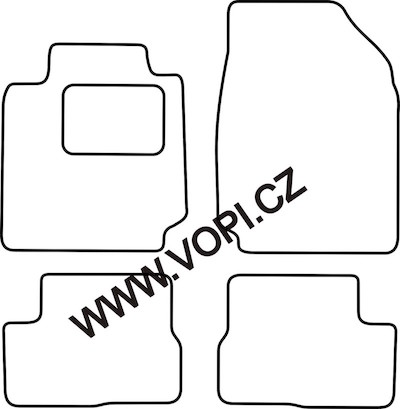 Autokoberce Nissan Micra K 12 5 dvéřový 2003 - 2010 Perfectfit (3240)